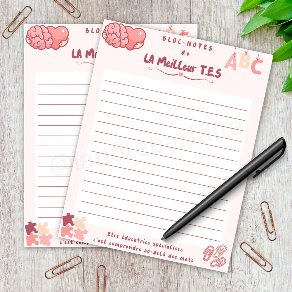 Bloc-Notes Meilleur T.E.S 8x10.5