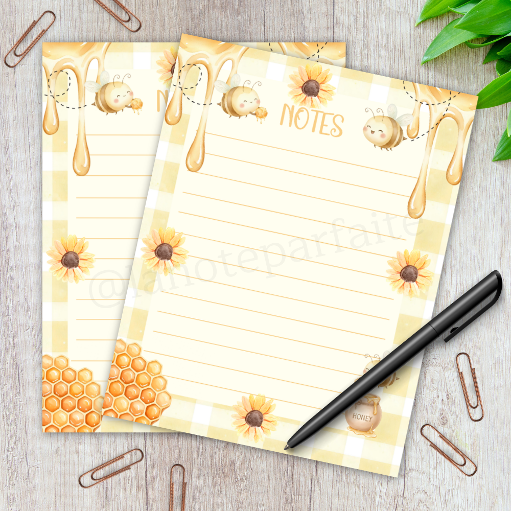 Bloc-Notes Honey Bee 8x10.5