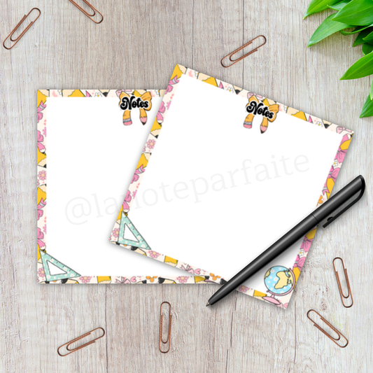 Bloc-Notes Boucle Scolaire 3x3