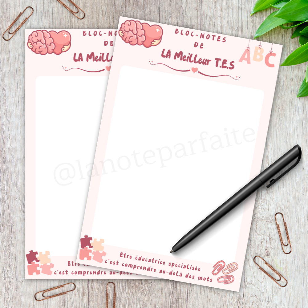 Bloc-Notes Meilleur T.E.S 4x6
