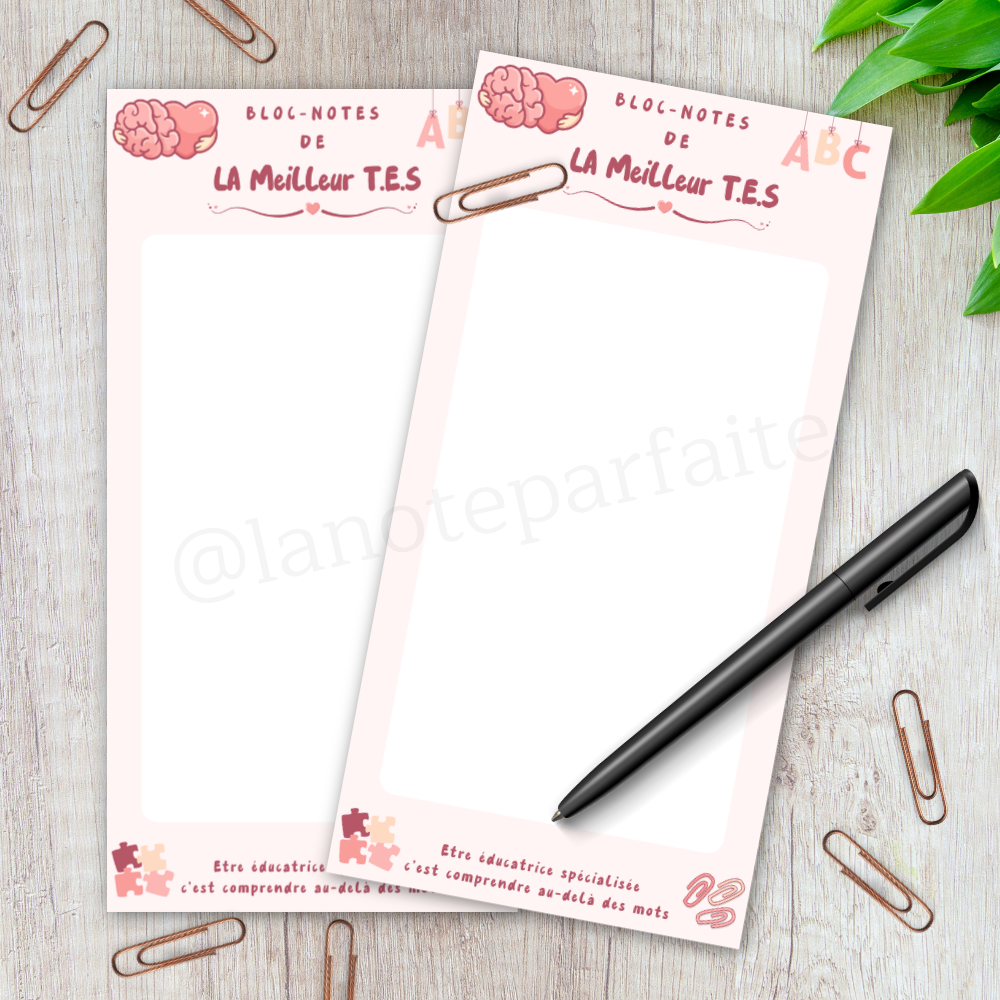 Bloc-Notes Meilleur T.E.S 4x8