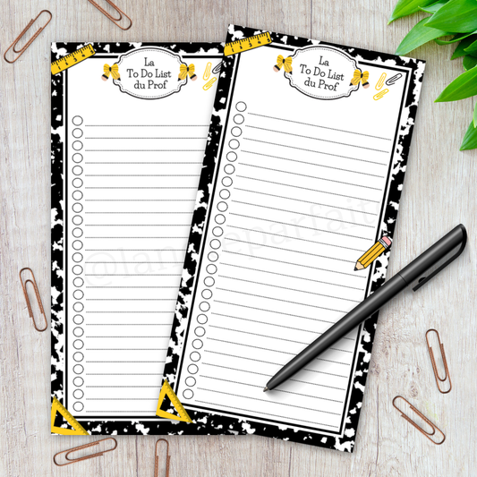 To Do List Cahier de Composition 4x8