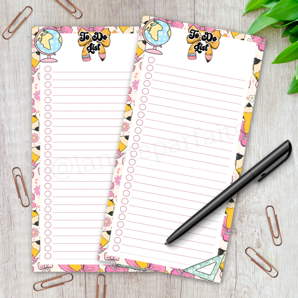 To Do List Boucle Scolaire 4x8
