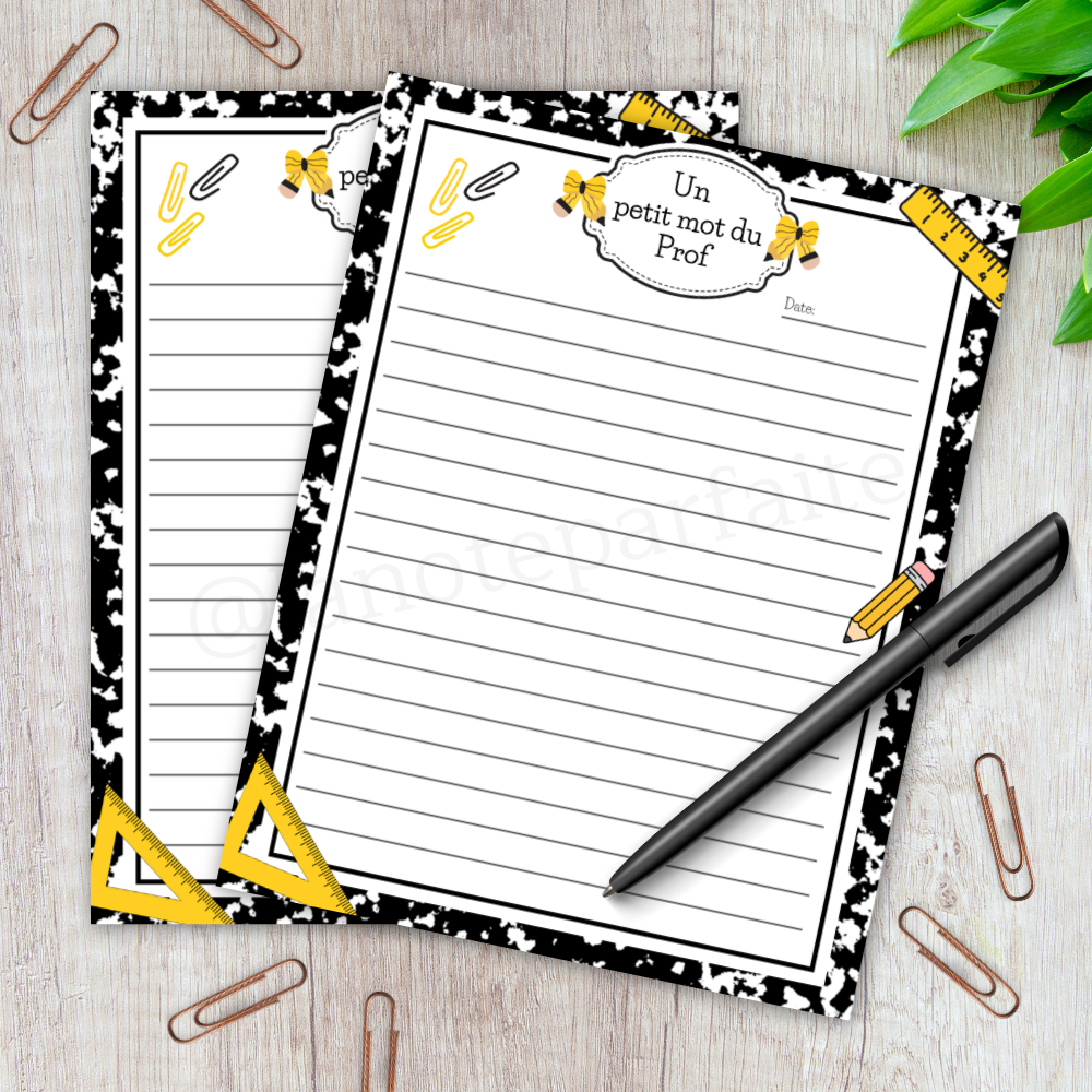 Bloc-Notes Cahier de Composition 8x10.5