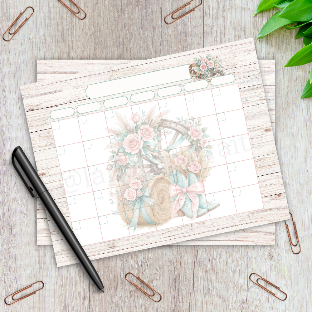 Calendrier Western Girly 10.5x8